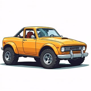 yellow vintage truck