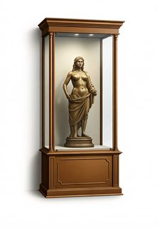 bronze statue display