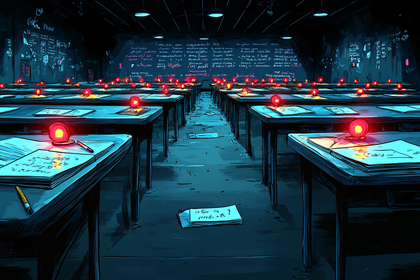 Classroom Of Red Orbs