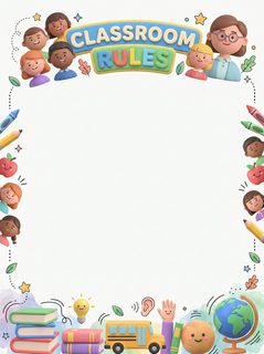 classroom rules border