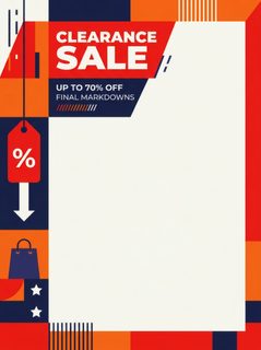 clearance sale flyer
