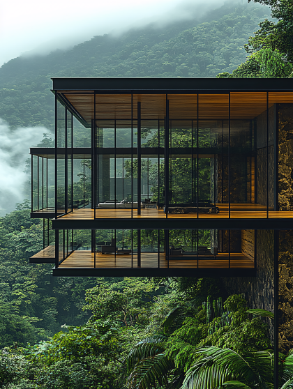 Cliffside Glass House