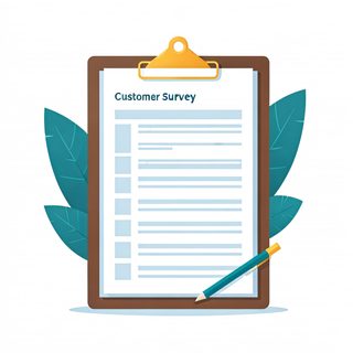 customer survey clipboard