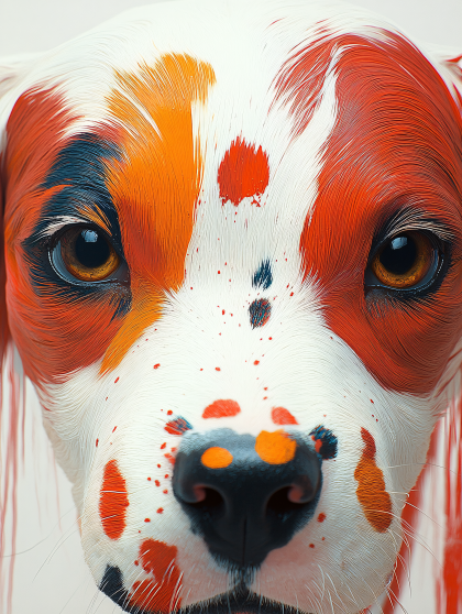Close Up Dog Face