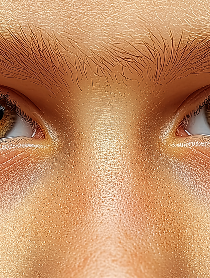 Close Up Human Eyes And Eyebrows