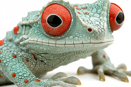 Close-Up of a Red-Eyed Frog