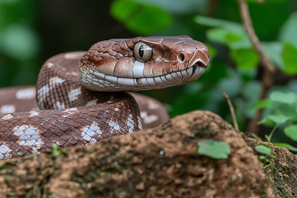 Close-Up of a Snake Head
