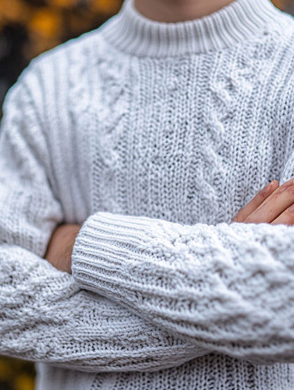 Close-Up Of Knitted Sweater