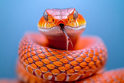 Close Up Orange Corn Snake