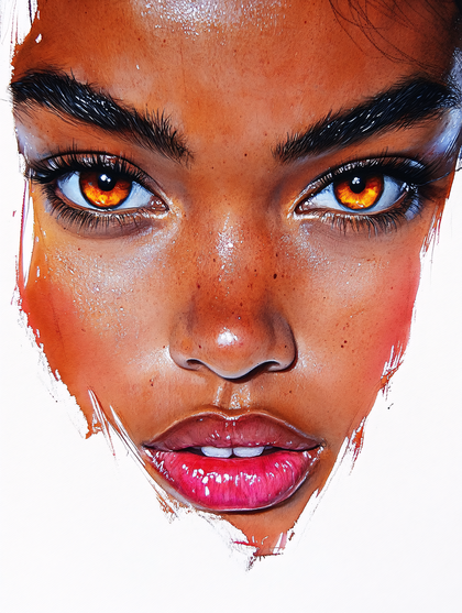 Close Up Portrait Of