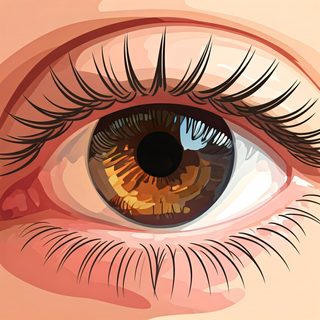 realistic brown eye