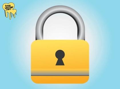 Closed Padlock Free Vector