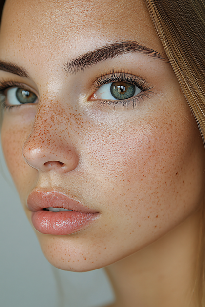 Close-Up Portrait of a Woman