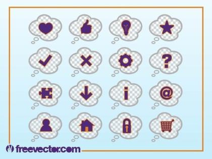 Cloud Icon s Free Vector