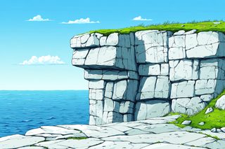 Coastal Cliff Overlooking the Sea