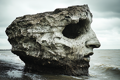 Coastal Stone Face