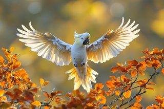 Cockatoo Spreading Wings