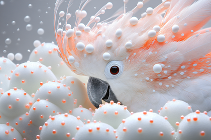 Cockatoo with Spheres