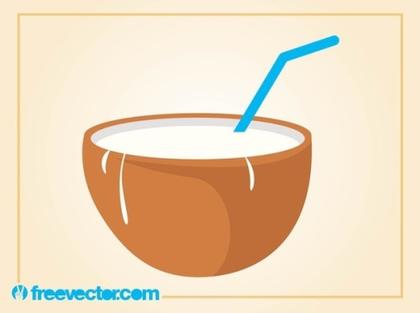Coconut Drink Free Vector
