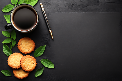 Coffee And Cookies Still Life