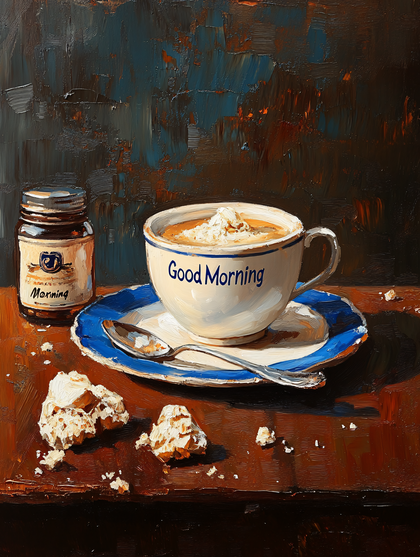 Coffee And Cookies Still Life