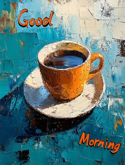 Coffee Cup With Good Morning Text