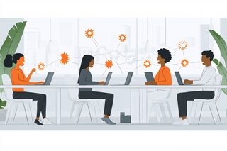Collaborative Team Working Remotely