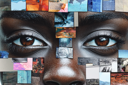Collage Face Portrait
