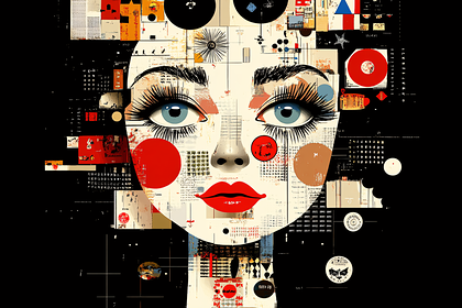 Collage Portrait of a Woman