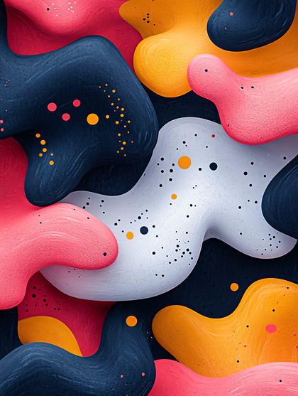 Colorful Abstract Blob Pattern