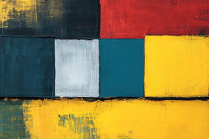 Colorful Abstract Block Painting