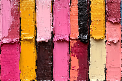 Colorful Abstract Brushstrokes Painting