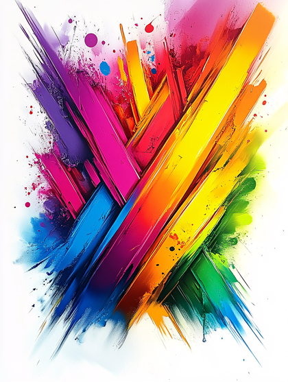 Colorful Abstract Brushstrokes