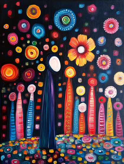 Colorful Abstract Figures Painting