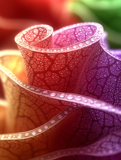 Colorful Abstract Fractal Rose