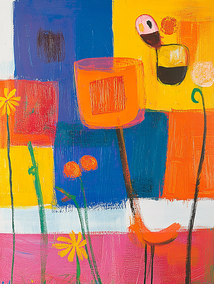 Colorful Abstract Garden