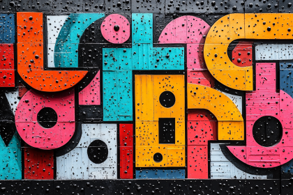 Colorful Abstract Geometric Wall Art