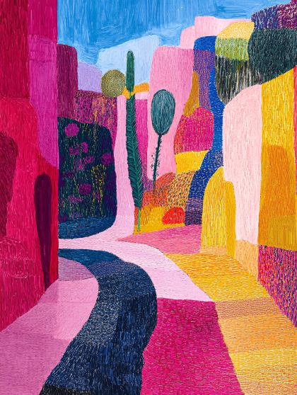 Colorful Abstract Landscape
