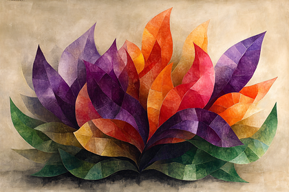 Colorful Abstract Leaves