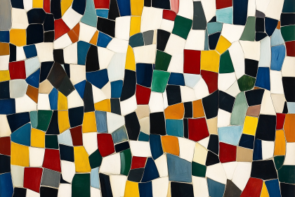 Colorful Abstract Mosaic Painting