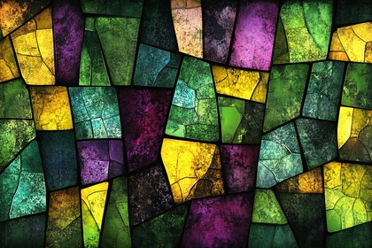 Colorful Abstract Mosaic Tiles
