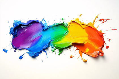 Colorful Abstract Paint Splatters
