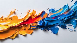 Colorful Abstract Paint Strokes
