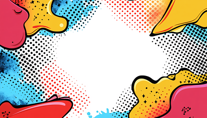 Colorful Abstract Pop Art Frame
