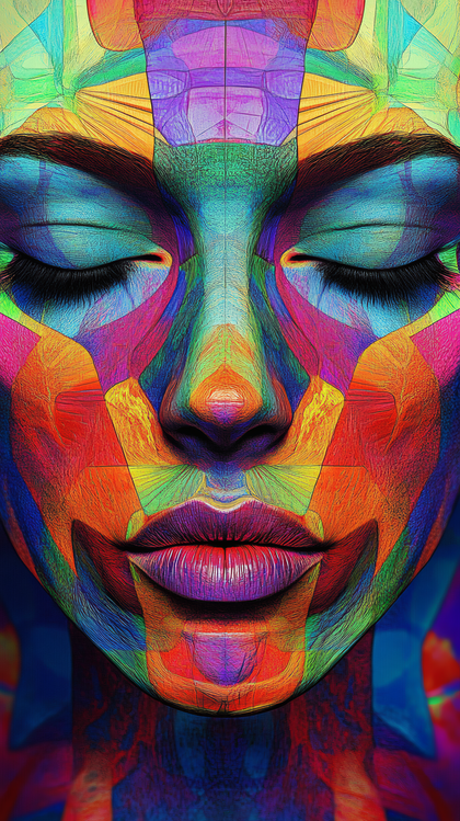 Colorful Abstract Portrait