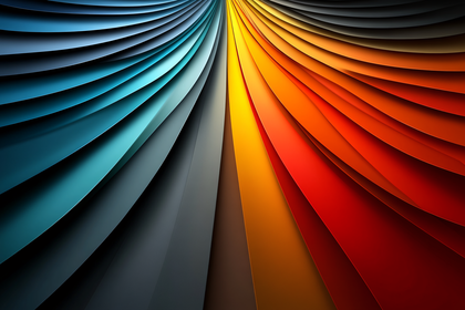 Colorful Abstract Spectrum Waves