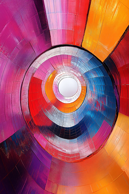 Colorful Abstract Tunnel