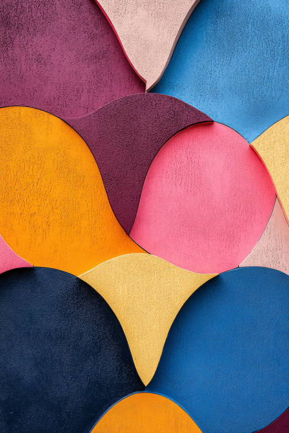 Colorful Abstract Wall Paneling