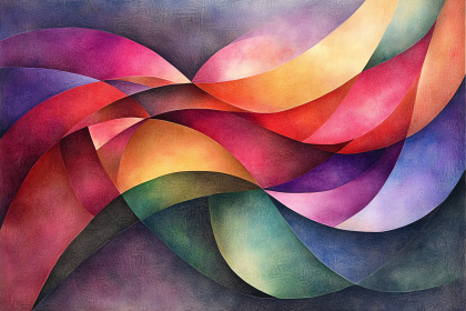 Colorful Abstract Wave Pattern