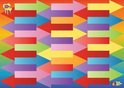 Colorful Arrows Free Vector